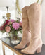 Botas Puntera Oro Camel